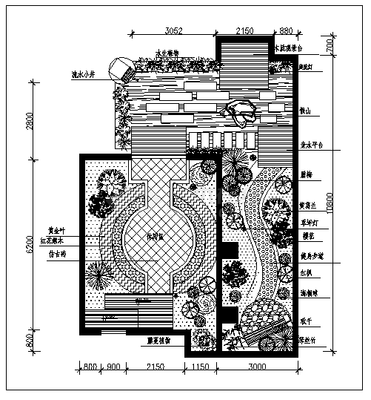 花园景观设计CAD图纸解析与三维动画制作实践