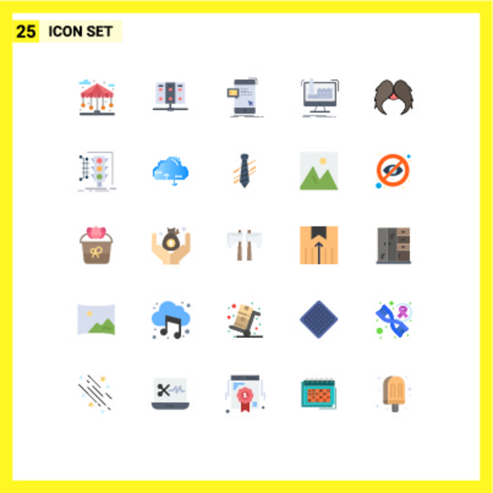 动态制造 25个可编辑向量设计元素赋能散装工厂产品营销