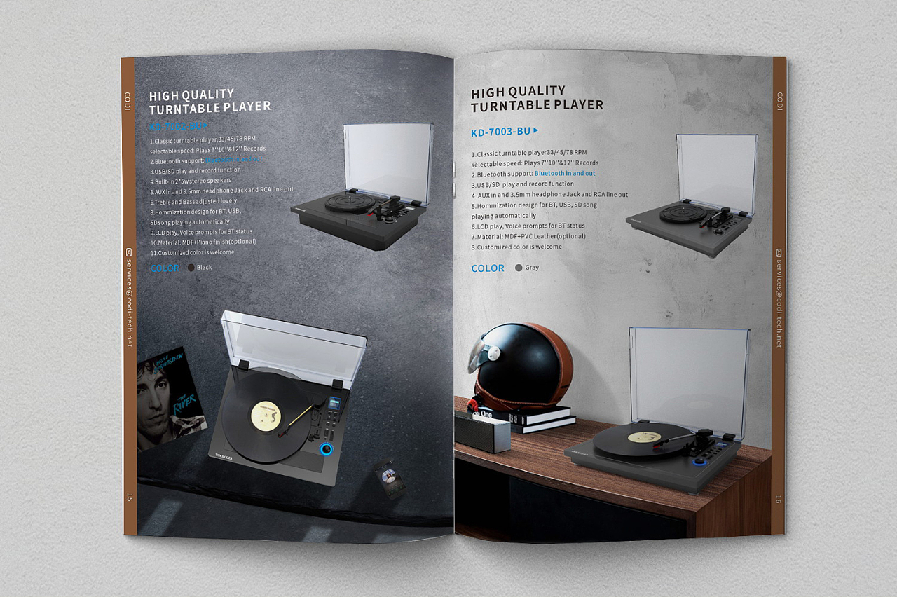 Echoes of Elegance: The Art of Phonograph Product Brochure Design